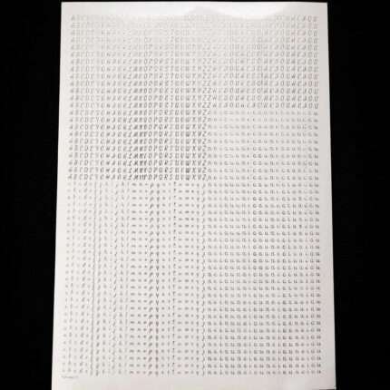 Mini Alphabet Embossed Stickers for Resin Art & DIY Crafts