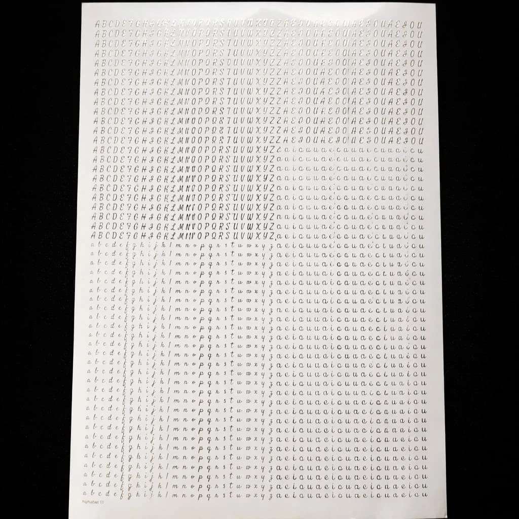 Mini Alphabet Embossed Stickers for Resin Art & DIY Crafts Mini Alphabet Embossed Stickers for Resin Art & DIY Crafts