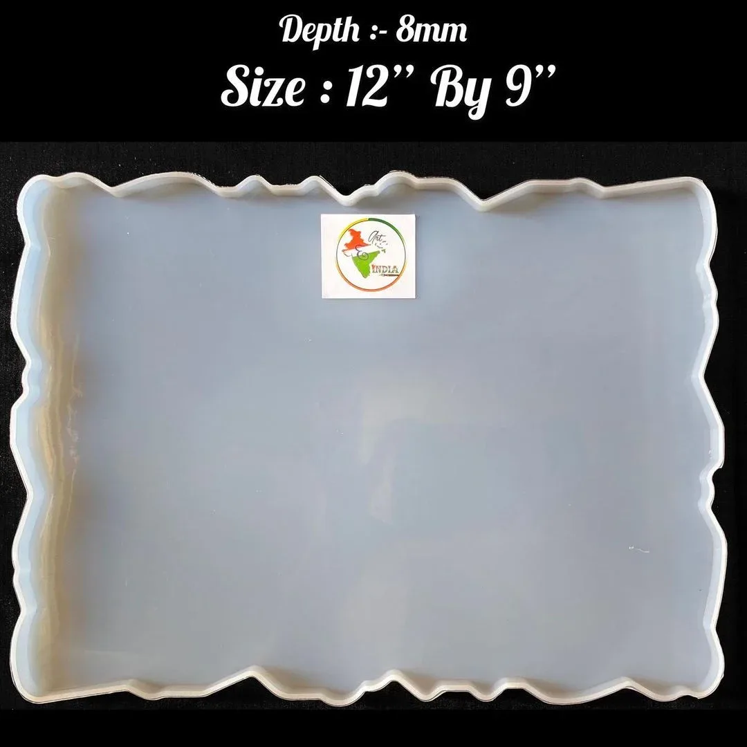 12×9 Inch Agate Tray Silicone Mold for Resin Art 12×9 Inch Agate Tray Silicone Mold for Resin Art