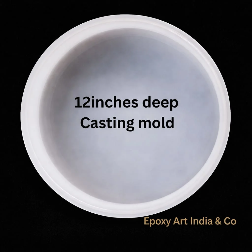 12-Inch Deep Casting Round Silicone Mold for Resin Art – DIY Epoxy Resin Mold 12-Inch Deep Casting Round Silicone Mold for Resin Art – DIY Epoxy Resin Mold