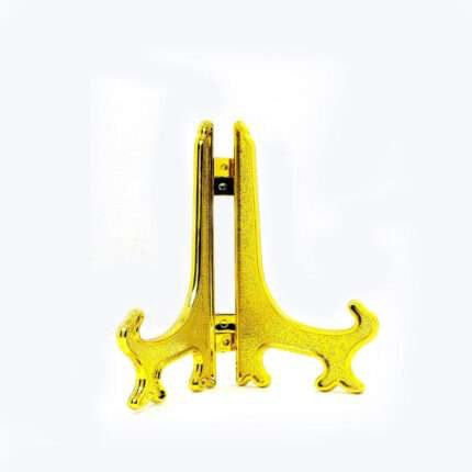 4 inche Gold Inch Plastic Folding Stand for Display | Mini Stand for Resin Art Frames, Plates & Crafts