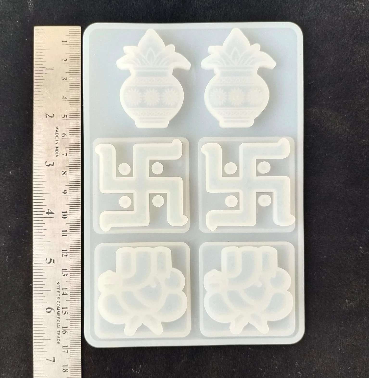 Swastik Kalash Ganesh Mold For Resin Art Swastik Kalash Ganesh Mold For Resin Art
