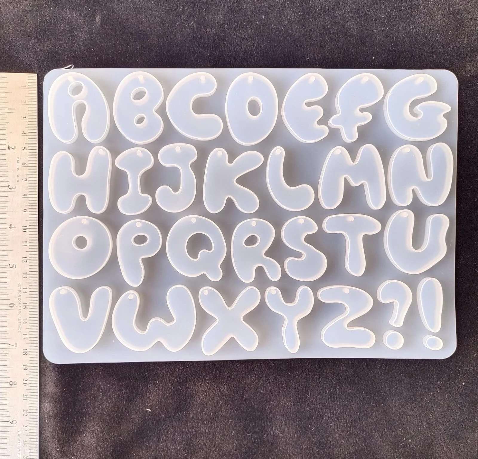 Big Bubble Shape Letter Mold For Resin Art Big Bubble Shape Letter Mold For Resin Art