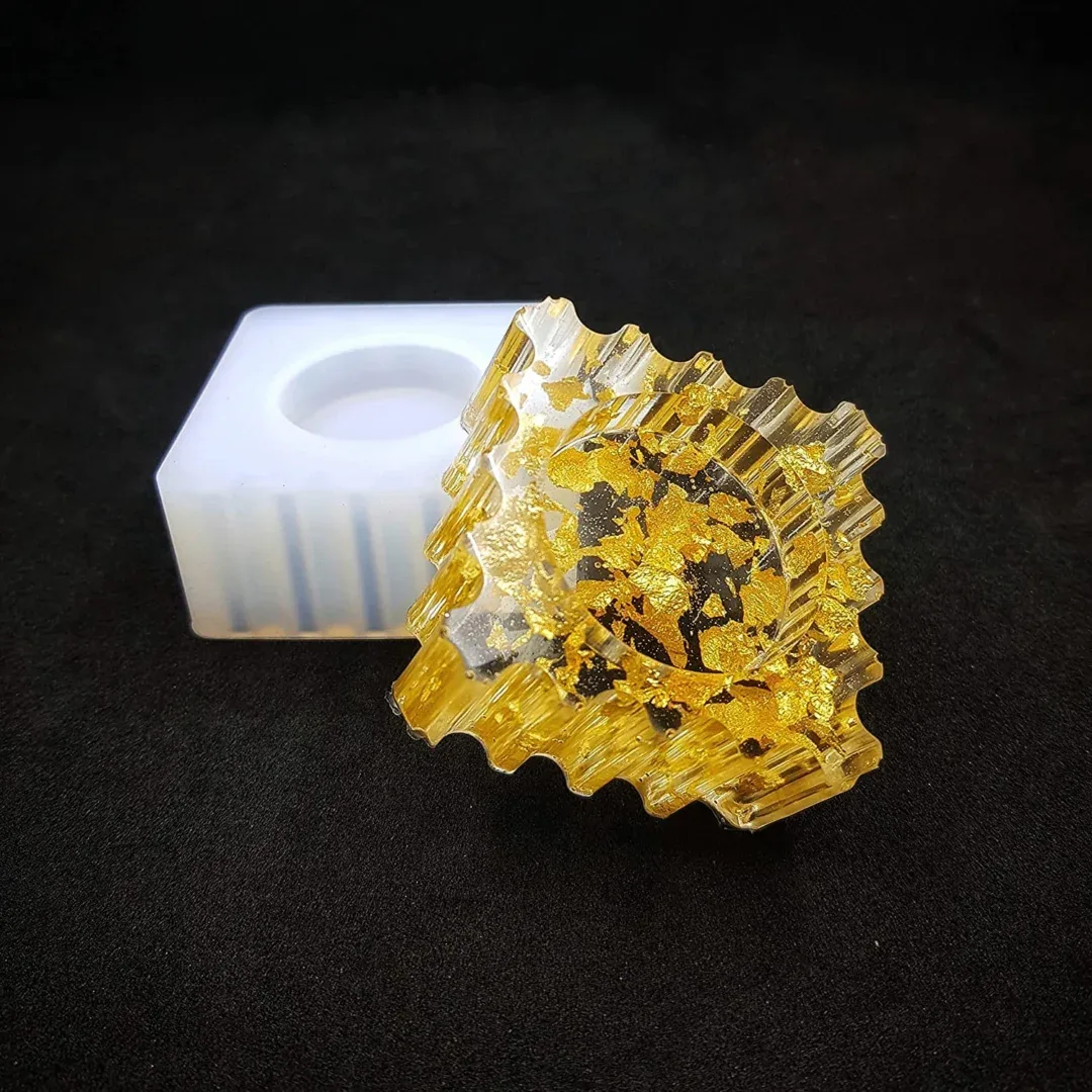 Square T-Light Silicone Resin Mold for Resin Art Square T-Light Silicone Resin Mold for Resin Art