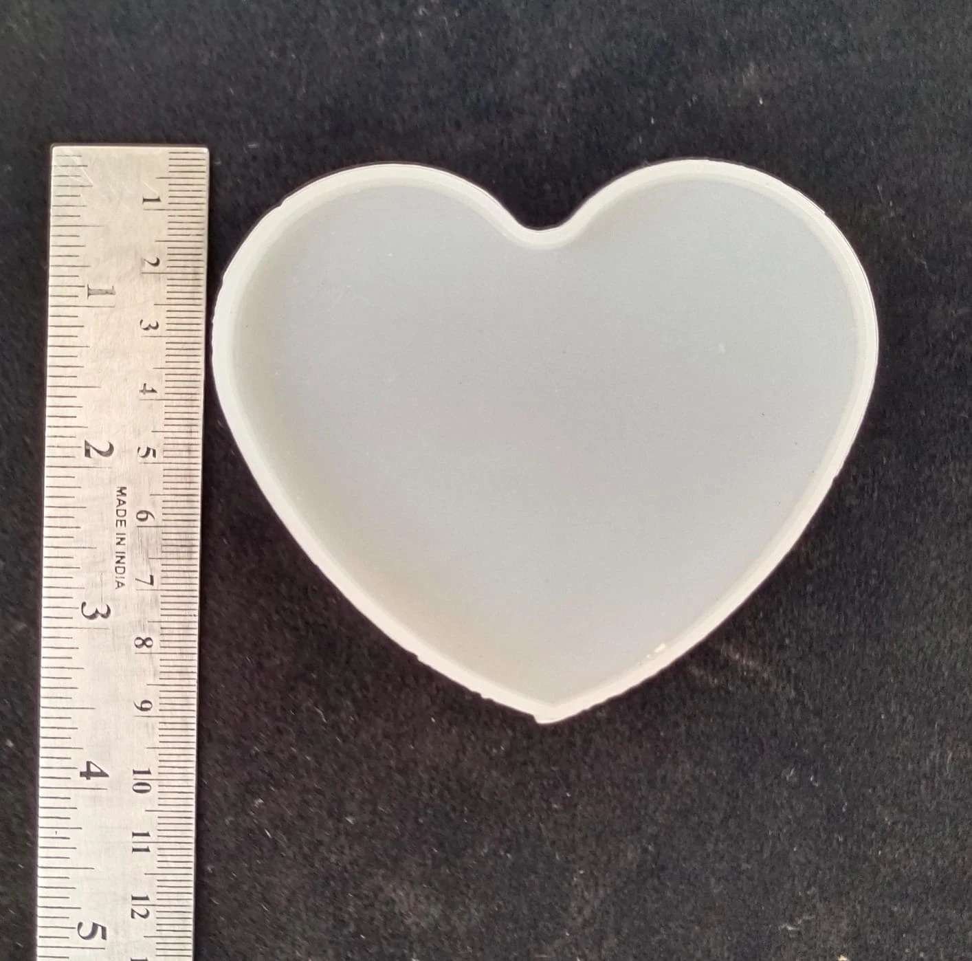 3" x 5mm Heart Shape Coaster Mold For Resin Art 3" x 5mm Heart Shape Coaster Mold For Resin Art
