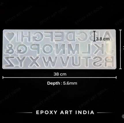 Only Alphabet Silicone Mold for Resin Art