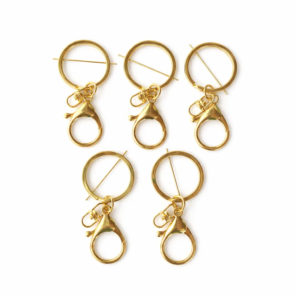 Gold Lobster Key Chain Hooks Set of 5 for Resin Art | Metal Lobster Clasp for Keychains | DIY Resin Craft Supplies India Gold Lobster Key Chain Hooks Set of 5 for Resin Art | Metal Lobster Clasp for Keychains | DIY Resin Craft Supplies India