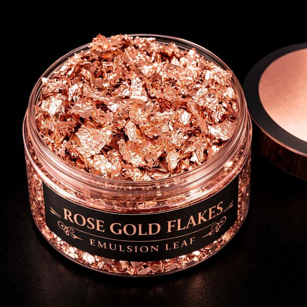 Rose Gold Flakes for Resin Art | Metallic Rose Gold Foil Flakes for Epoxy Resin Crafts | Resin Art Supplies India Rose Gold Flakes for Resin Art | Metallic Rose Gold Foil Flakes for Epoxy Resin Crafts | Resin Art Supplies India
