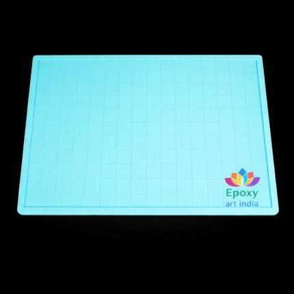 Silicone Mat with Border for Resin Art | Non-Stick Resin Work Mat for DIY Epoxy Projects big