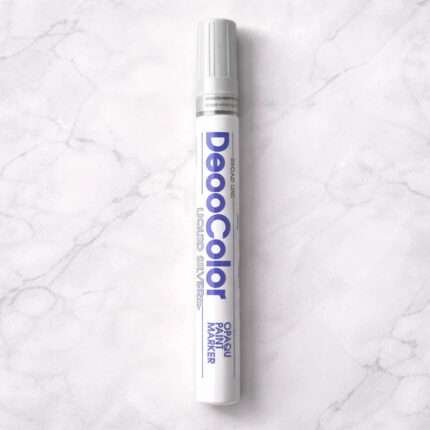 Silver Deco Metallic Marker for Resin Art | Paint Pen for Coasters, Trays & Geode Art |
