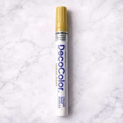 Gold Deco Metallic Marker for Resin Art | Paint Pen for Coasters, Trays & Geode Art | Resin Art Supplies India