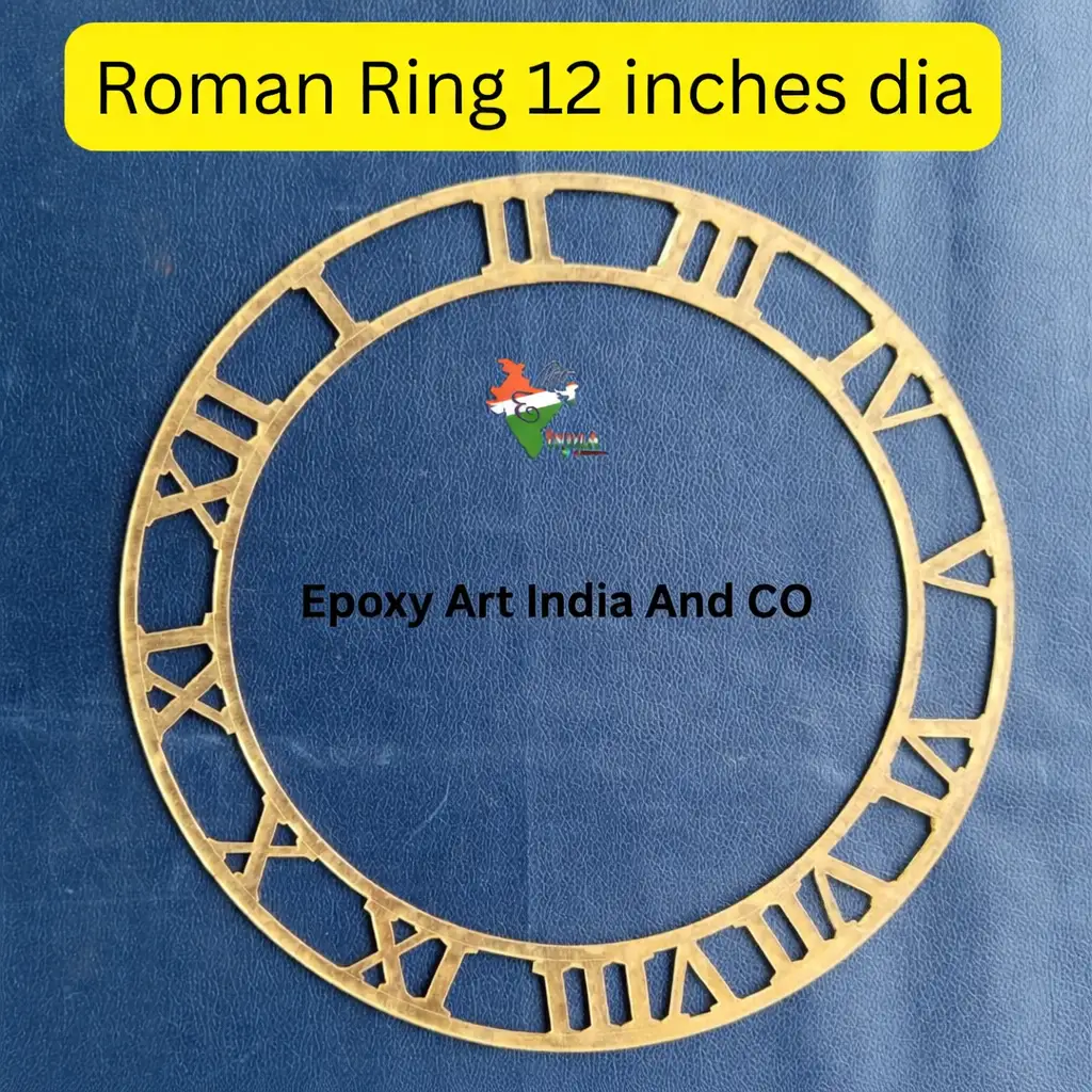 12 Inch Roman Clock Ring for Resin Art | MDF Clock Base with Roman Numbers for DIY Wall Clock 12 Inch Roman Clock Ring for Resin Art | MDF Clock Base with Roman Numbers for DIY Wall Clock
