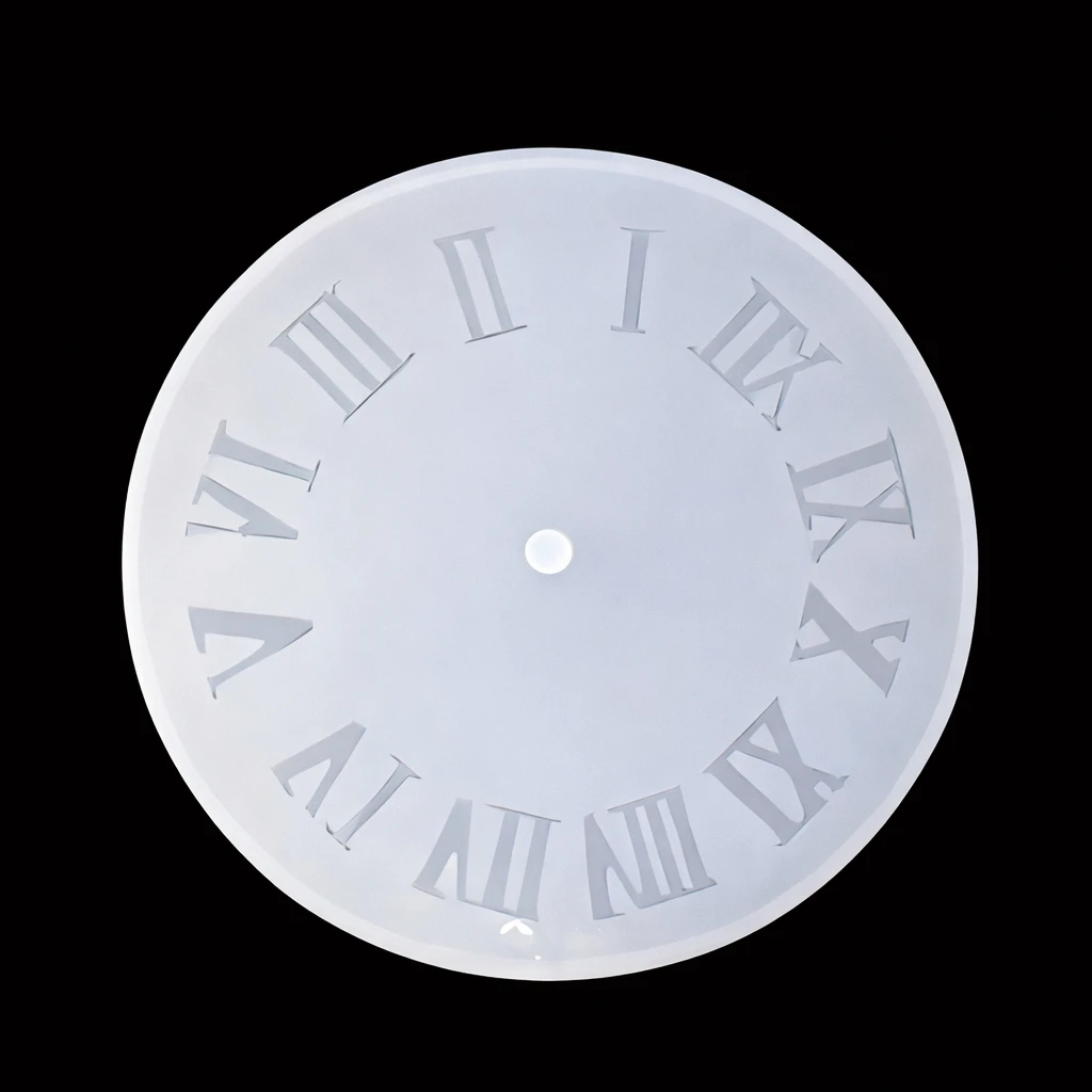 12-Inch Roman Numeral Clock Silicone Mold for Resin Art 12-Inch Roman Numeral Clock Silicone Mold for Resin Art