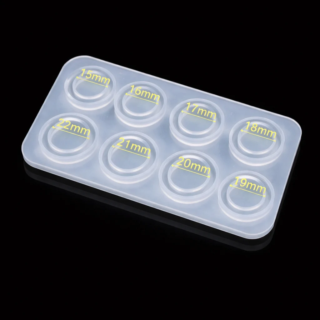 8-Hole Ring Silicone Mold for Resin Jewelry Making 8-Hole Ring Silicone Mold for Resin Jewelry Making