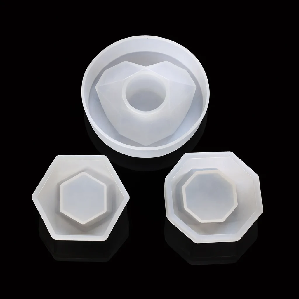 Planter / Candle / T-Light Holder Silicone Mold – Set of 3 for Resin Art Planter / Candle / T-Light Holder Silicone Mold – Set of 3 for Resin Art