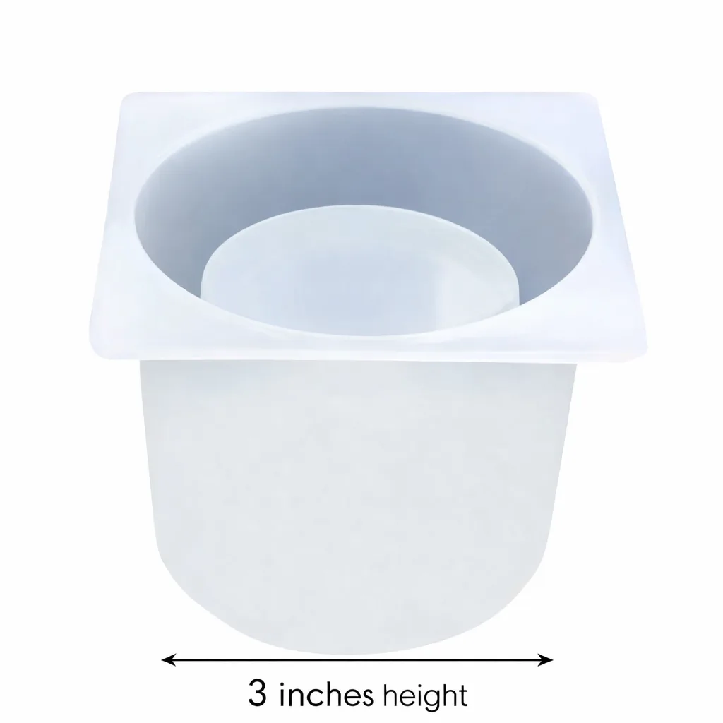 Round Flower Pot Silicone Mold – 3 Inch Resin Planter Casting Mold for Resin Art Round Flower Pot Silicone Mold – 3 Inch Resin Planter Casting Mold for Resin Art