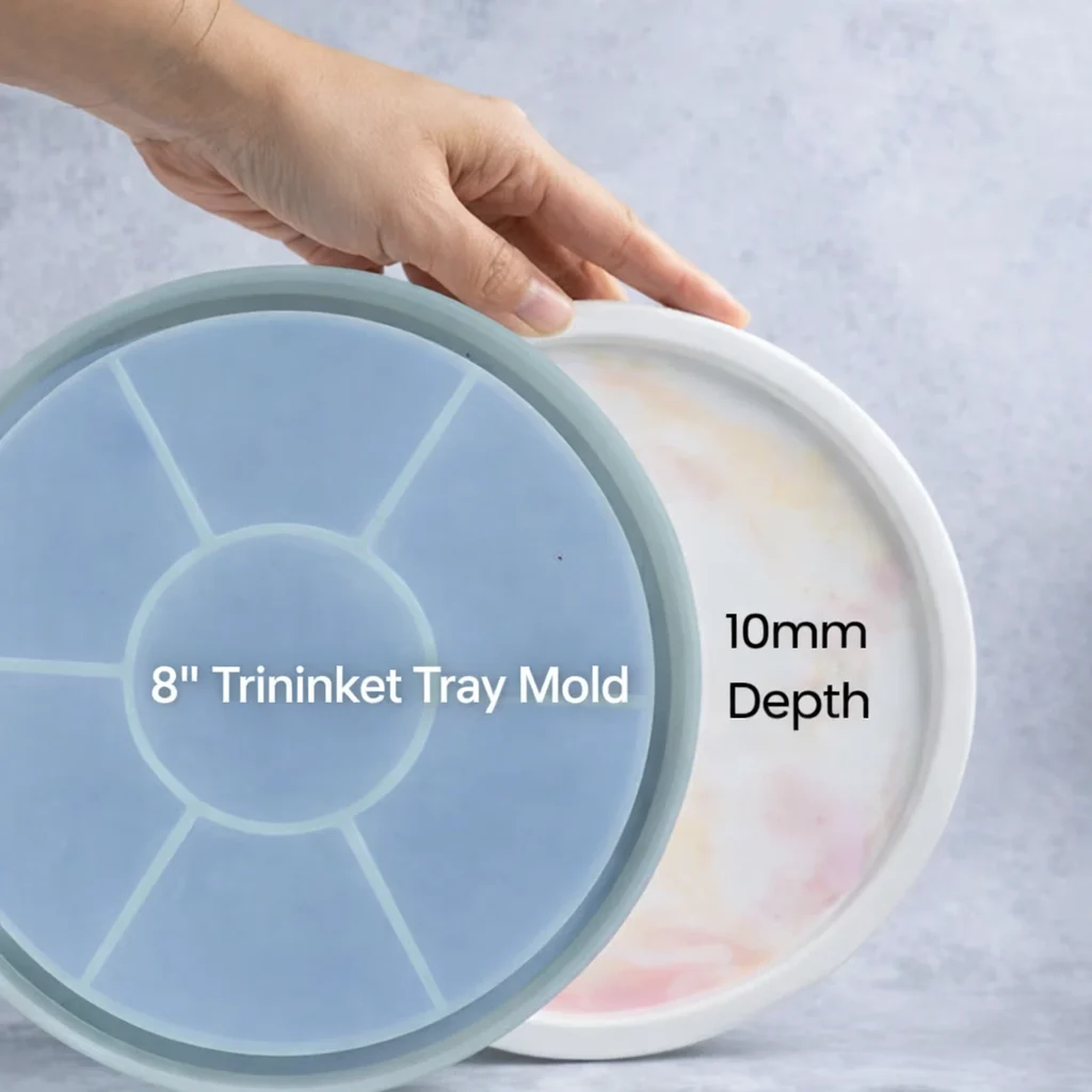 8-Inch Plate Silicone Mold for Resin Art 8-Inch Plate Silicone Mold for Resin Art