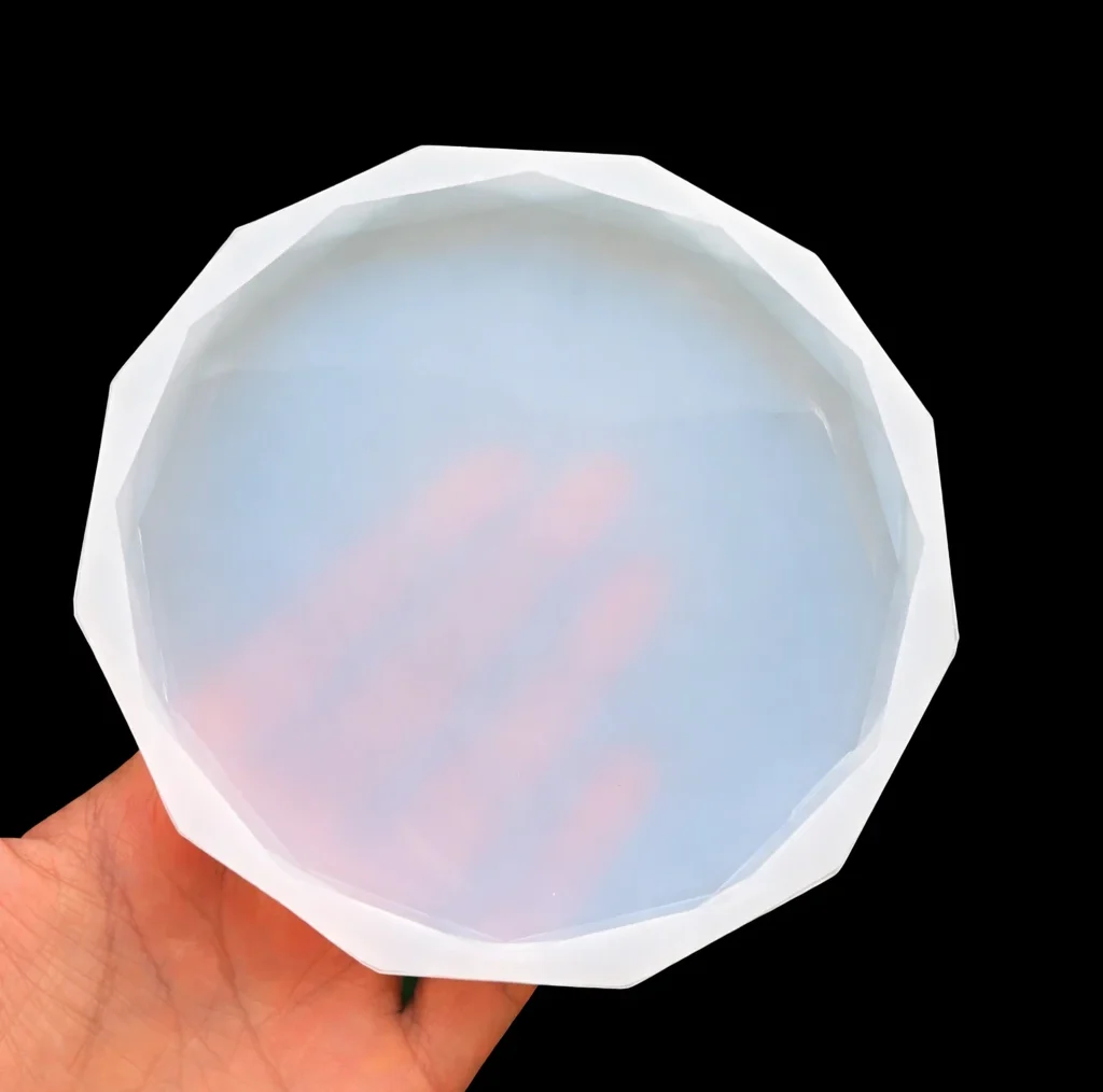5″ Diamond Cut Edge Coaster Silicone Mold for Resin Art 5″ Diamond Cut Edge Coaster Silicone Mold for Resin Art