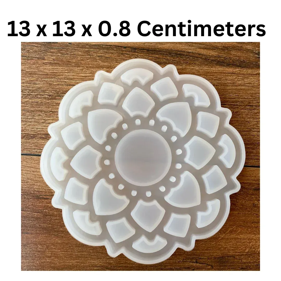 Lotus Mandala Silicone Mold for Resin Art Lotus Mandala Silicone Mold for Resin Art