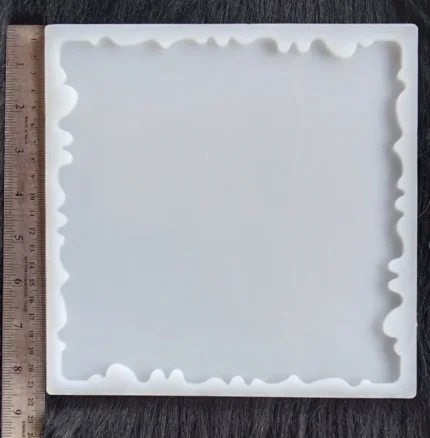 8-Inch Agate Square Coaster Silicone Mold for Resin Art – DIY Epoxy Resin Mold