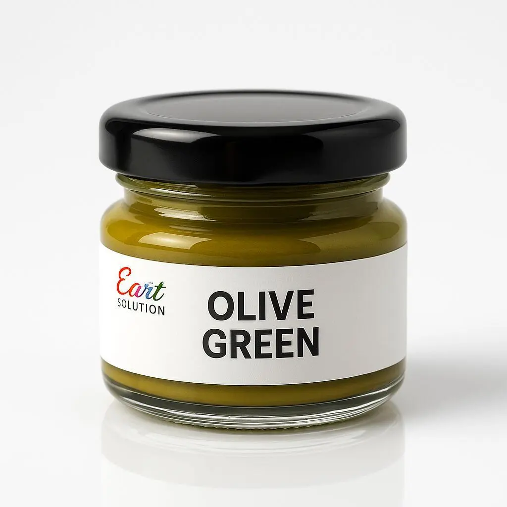 Olive Green Gel Pigment – Natural Earth Tone Color Paste for Resin Art Olive Green Gel Pigment – Natural Earth Tone Color Paste for Resin Art