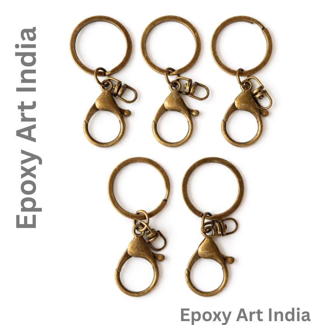 Lobster Key Chain Hooks Set of 5 for Resin Art BLACK | Metal Lobster Clasp for Keychains | DIY Resin Craft Supplies India Lobster Key Chain Hooks Set of 5 for Resin Art BLACK | Metal Lobster Clasp for Keychains | DIY Resin Craft Supplies India