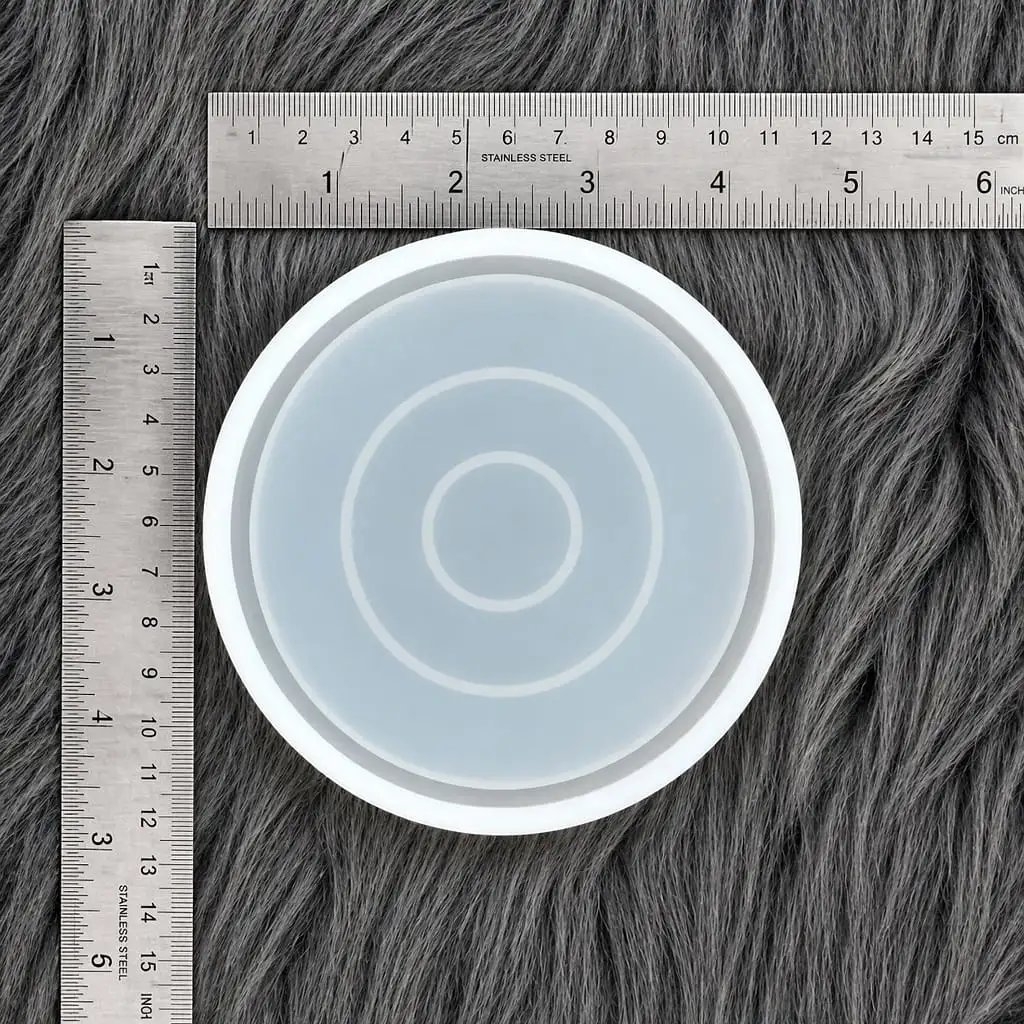 4-Inch Round Silicone Trinket Mold for Resin Art 4-Inch Round Silicone Trinket Mold for Resin Art