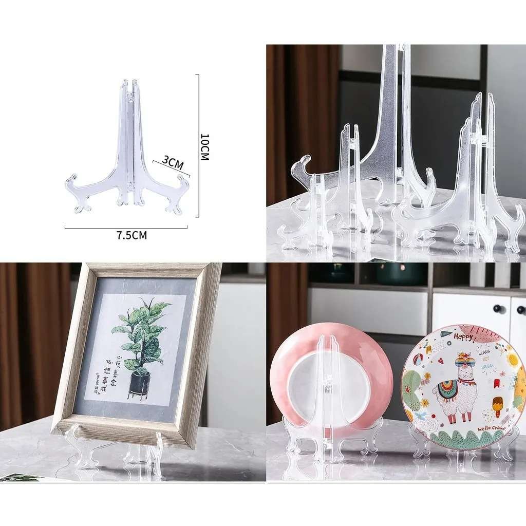4 Inch Plastic Folding Stand for Display | Mini Stand for Resin Art Frames, Plates & Crafts 4 Inch Plastic Folding Stand for Display | Mini Stand for Resin Art Frames, Plates & Crafts