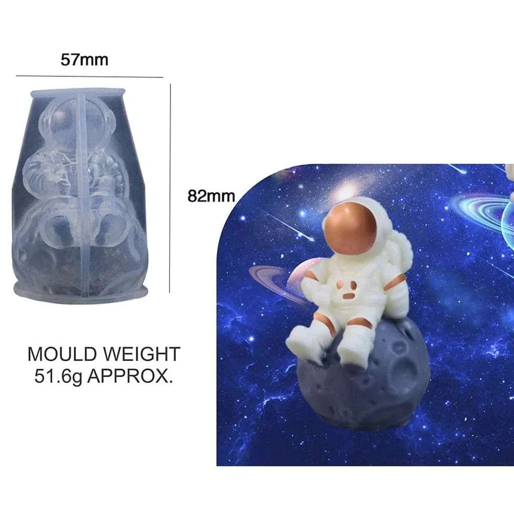 Seating Astronaut Candle Mould | Silicone Candle Mold for DIY Wax Seating Astronaut Candle Mould | Silicone Candle Mold for DIY Wax