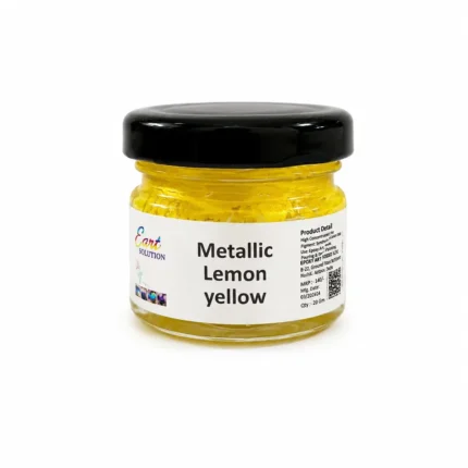 Metallic Lemon Yellow Gel Pigment – Premium Shimmer Color Paste for Resin Art