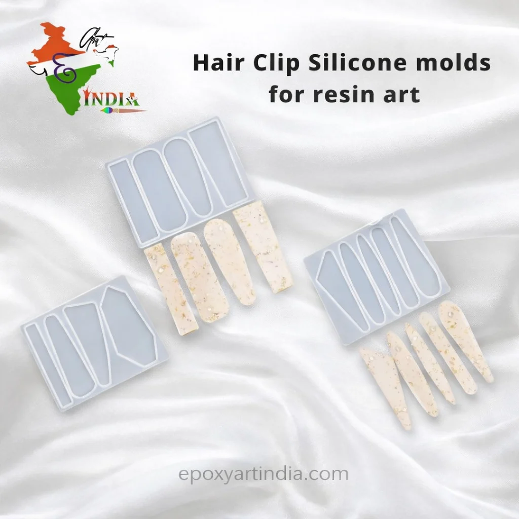 Hair Clip Silicone Molds for Resin Art (Set of 3) Hair Clip Silicone Molds for Resin Art (Set of 3)