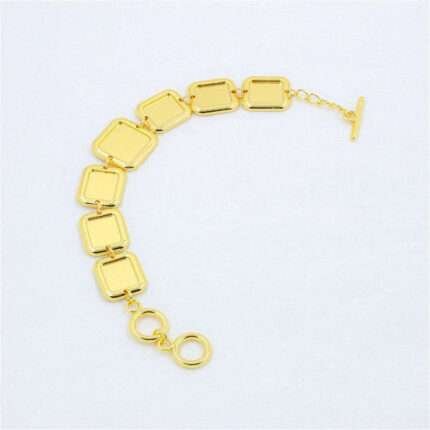 Square Bracelet Base for Resin Art | Metal Bracelet Frame for DIY Jewelry Making