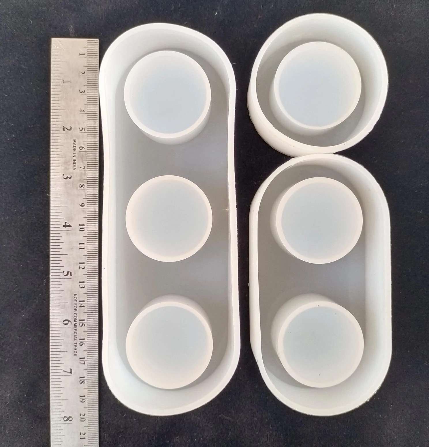 Capsule Tealight 3-Set Molds For Resin Art Capsule Tealight 3-Set Molds For Resin Art