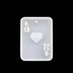 Heart Keychain Rectangle Silicone Mold for Resin Art – DIY Resin Pendant & Keychain Mold