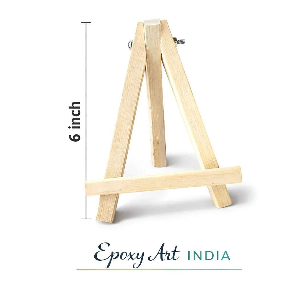 6 Inches Wooden Easel Stand for Resin Art & Display 6 Inches Wooden Easel Stand for Resin Art & Display