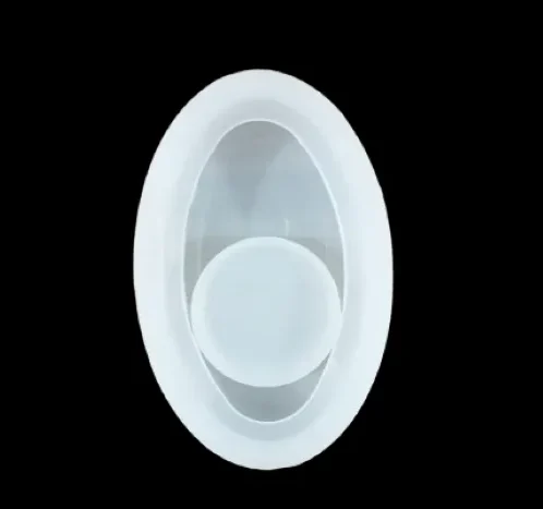Oval T-Light / Tealight Candle Holder Silicone Mold for Resin Art