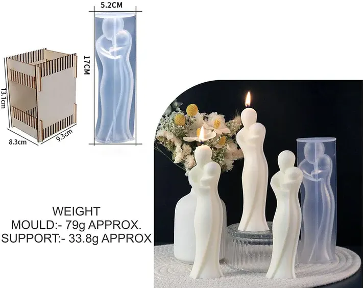 Mother & Child Candle Mould | Silicone Candle Mold for DIY Wax