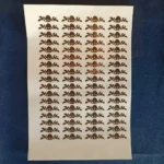 Similar Design Gold Embossed Sticker Sheet | Matching Foil Stickers for Resin Art