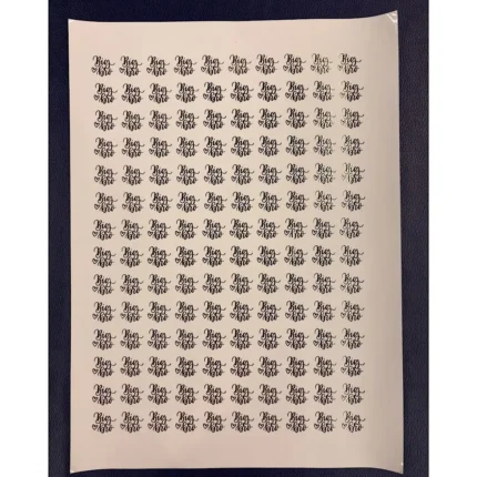 Little Brother Embossed Gold Sticker Sheet – Decorative Raksha Bandhan Stickers for Cards