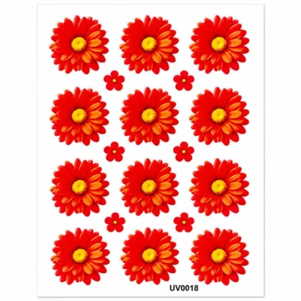 Premium Orange Shade UV DTF Sticker for Resin Art
