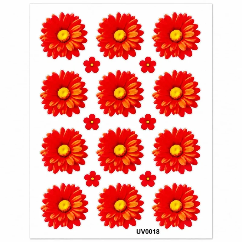 Premium Orange Shade UV DTF Sticker for Resin Art