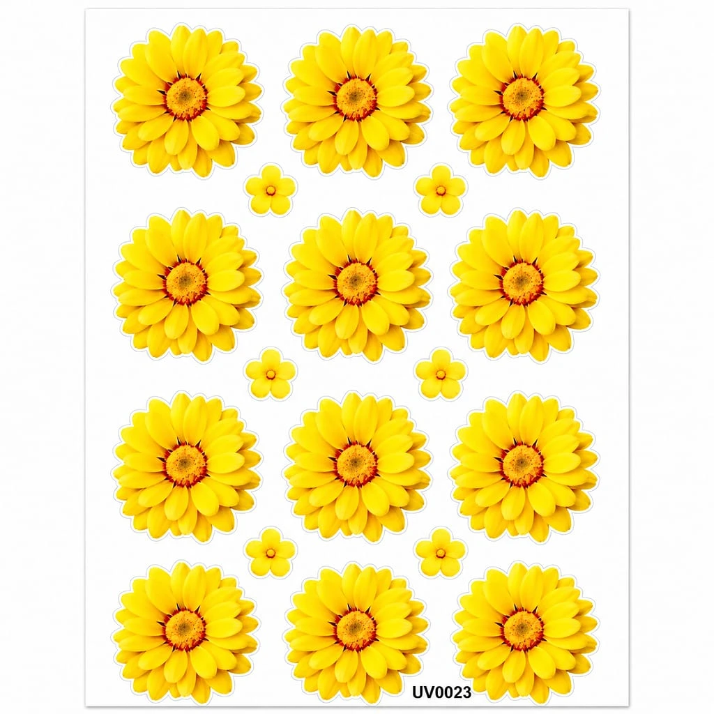 Premium Light Yellow Shade UV DTF Sticker for Resin Art Premium Light Yellow Shade UV DTF Sticker for Resin Art