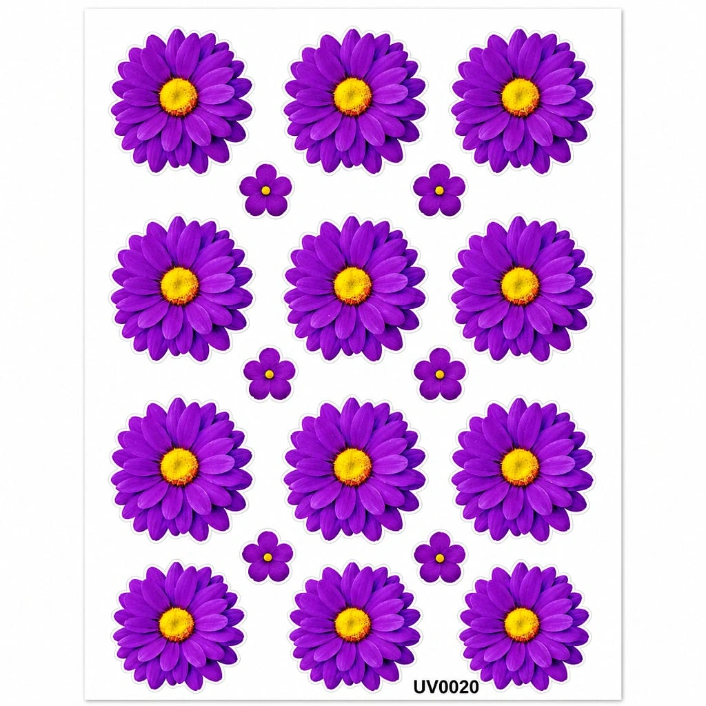 Premium Purple Shade UV DTF Sticker for Resin Art Premium Purple Shade UV DTF Sticker for Resin Art