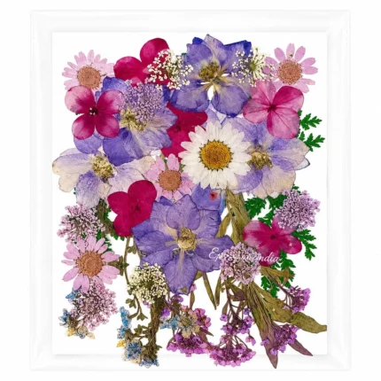 35-in-1 Premium Mixed Lavender Shade Pressed Dried Flower Pack for Resin Art