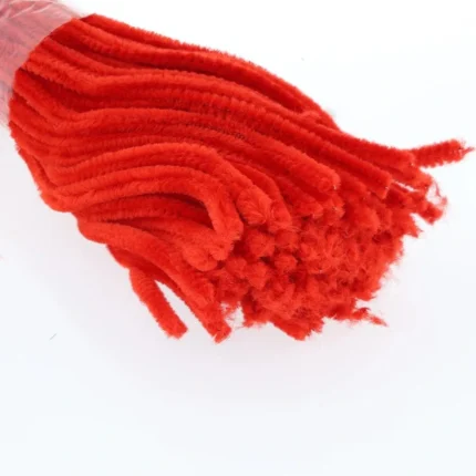 Red Craft Pipe Cleaners – Pack of 50