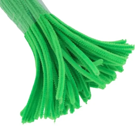 Neon Green Craft Pipe Cleaners – Pack of 50