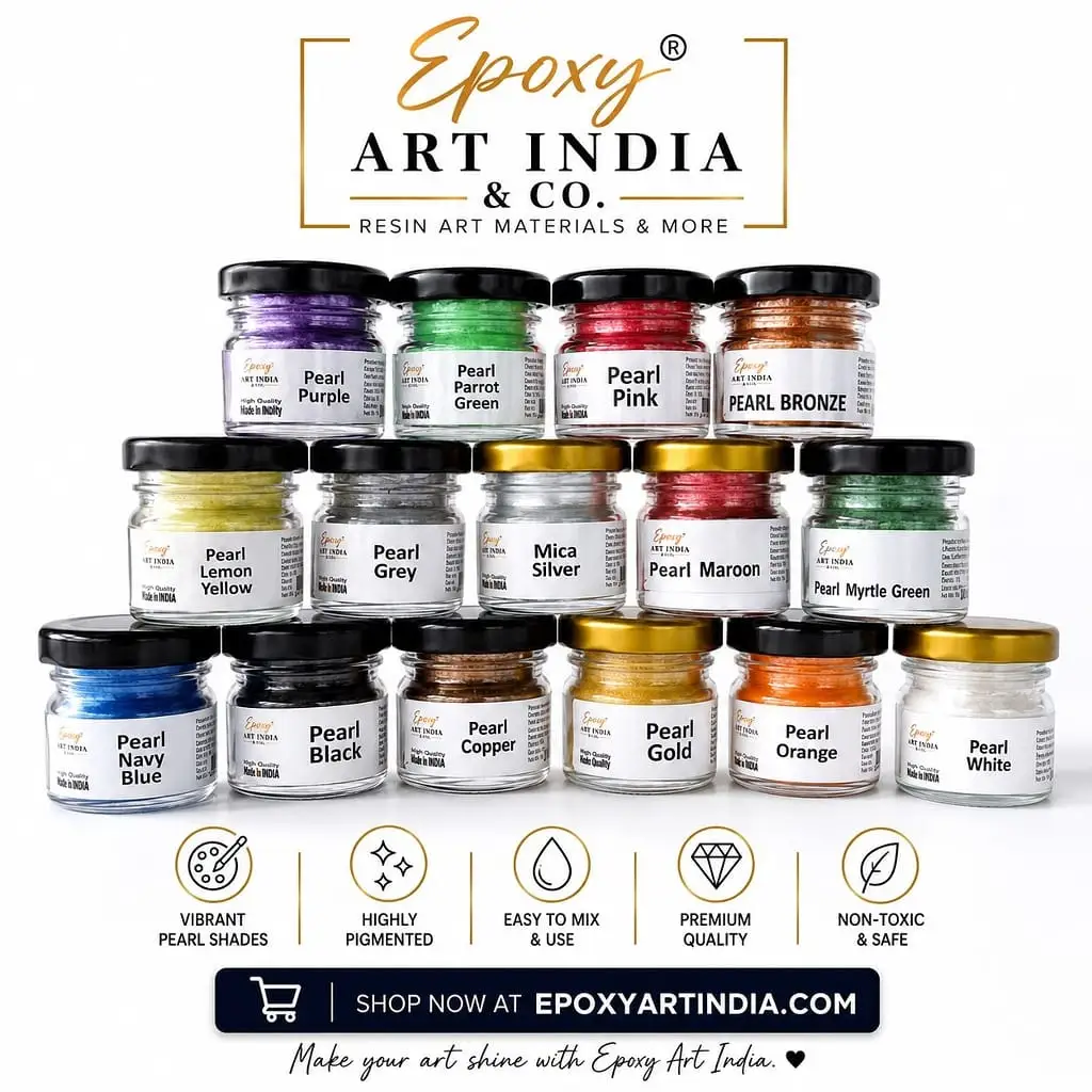 Premium Pearl Pigments Set of 14 For Resin Art Premium Pearl Pigments Set of 14 For Resin Art