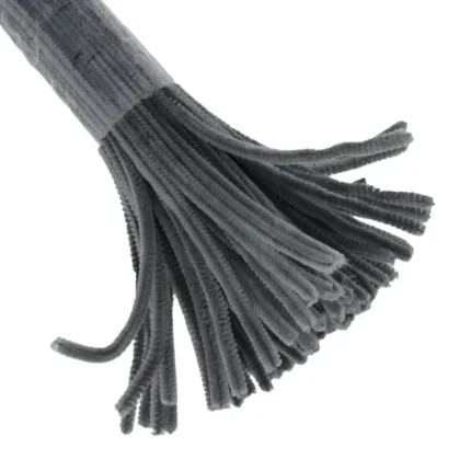 Gray Craft Pipe Cleaners – Pack of 50