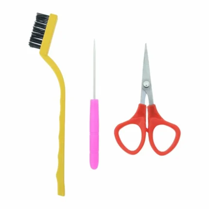 Pipe Cleaner Tool Kit | Brush, Needle & Scissors Set | Chenille Stem Flower Making Tools | DIY Craft Kit