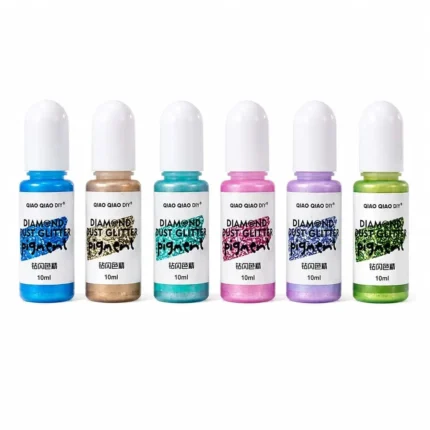 Diamond Glitter Alcohol Ink for Resin Art (Set of 6)